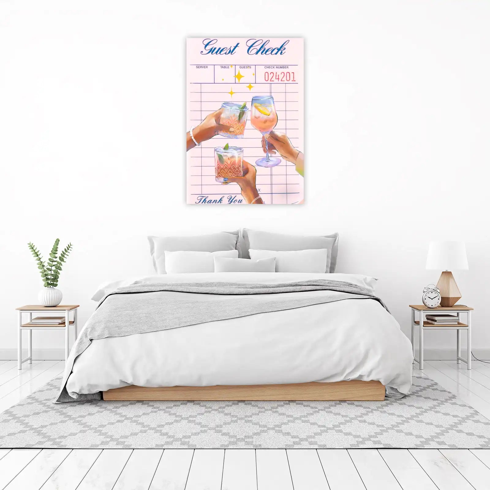 Cheers to Good Times Guest Check Wall Art