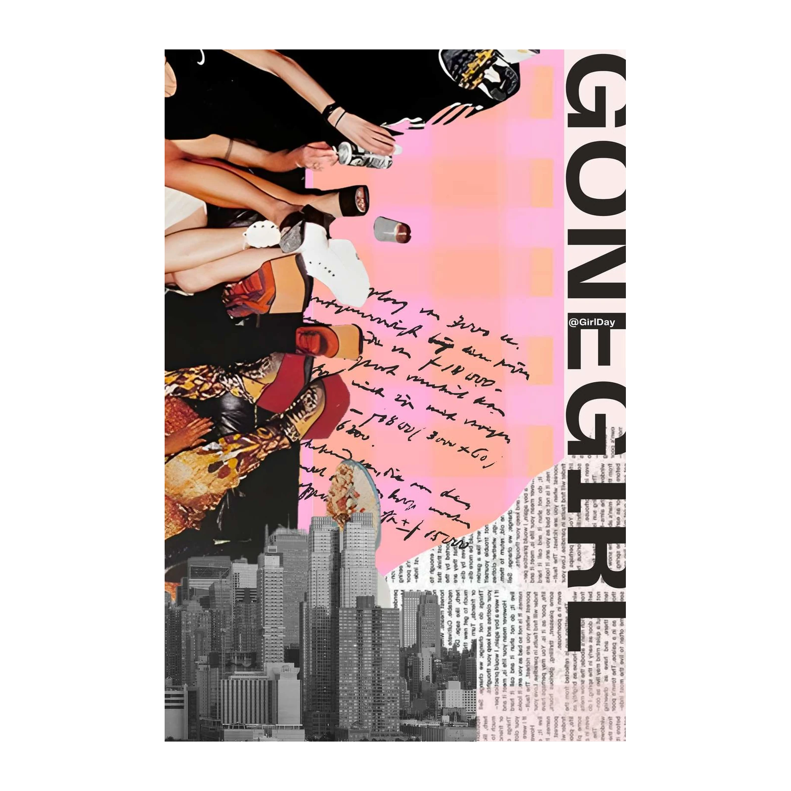 Gone Girl Bold Collage Wall Art
