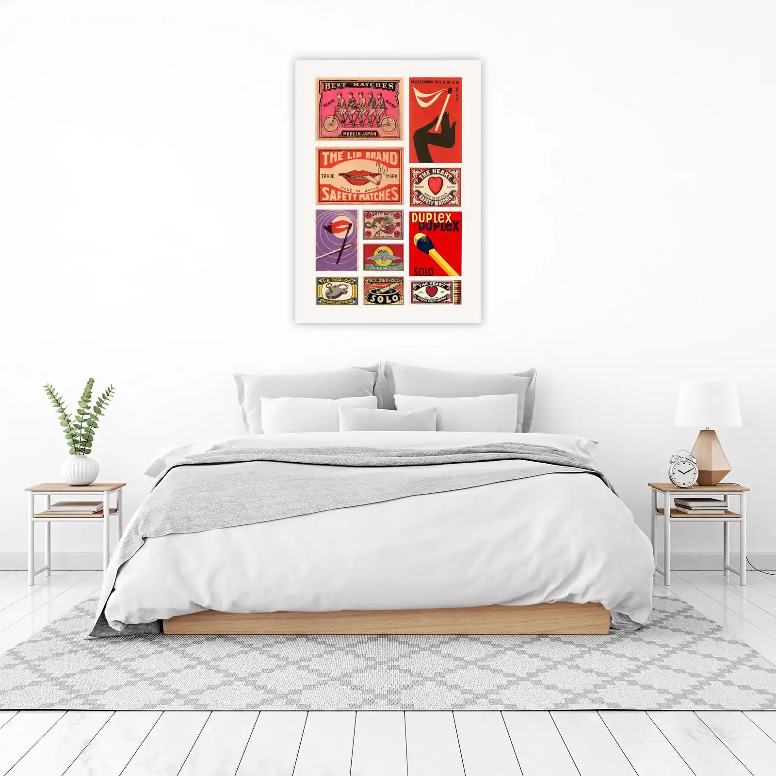 Vintage Matchbox Art Wall Art