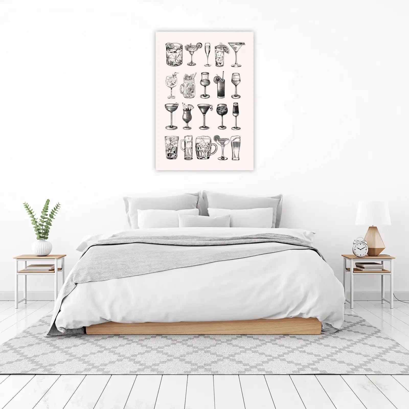 Vintage Cocktail & Beer Collection Wall Art