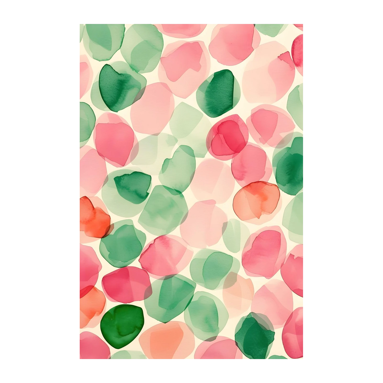 Abstract Watercolor Dots Wall Art