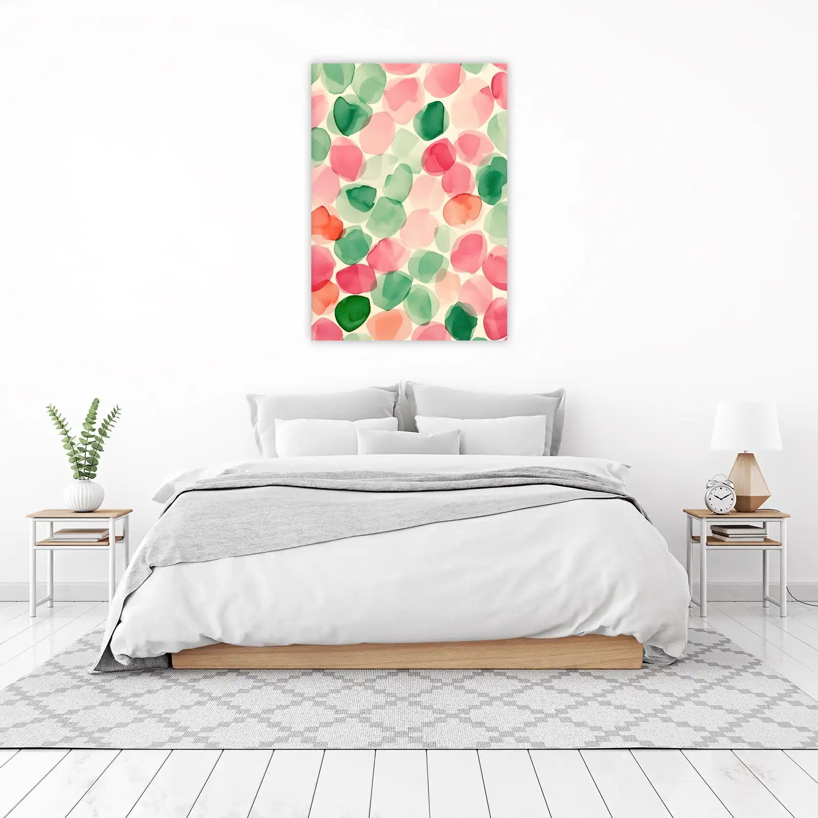 Abstract Watercolor Dots Wall Art