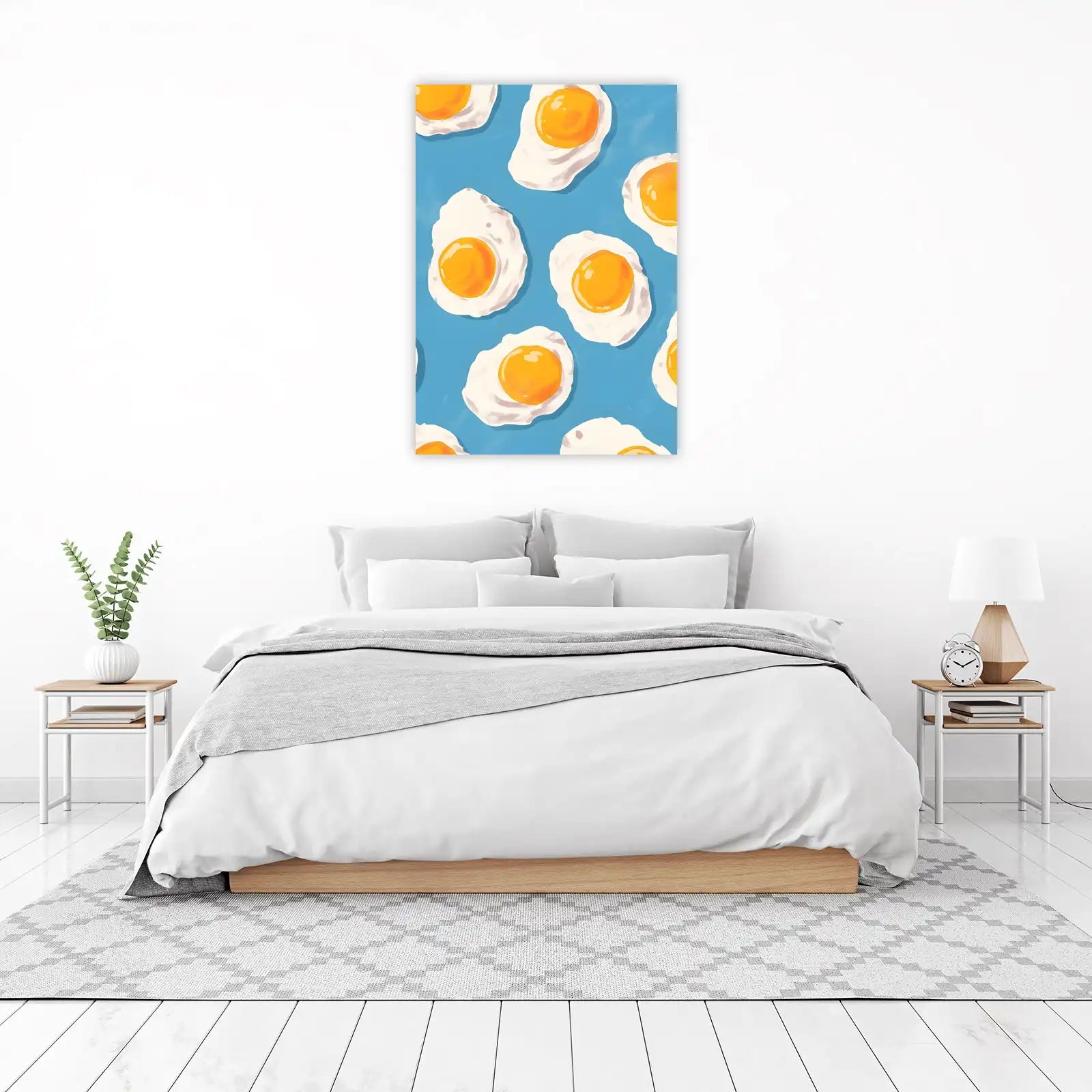 Sunny Side Up Egg Art | Kitchen Wall Decor Wall Art