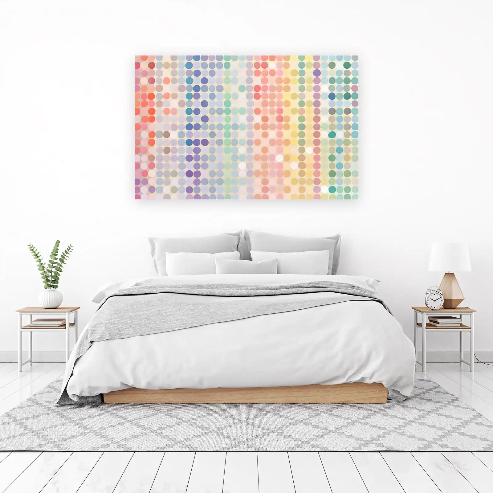 Modern Abstract Gradient Dots Wall Art