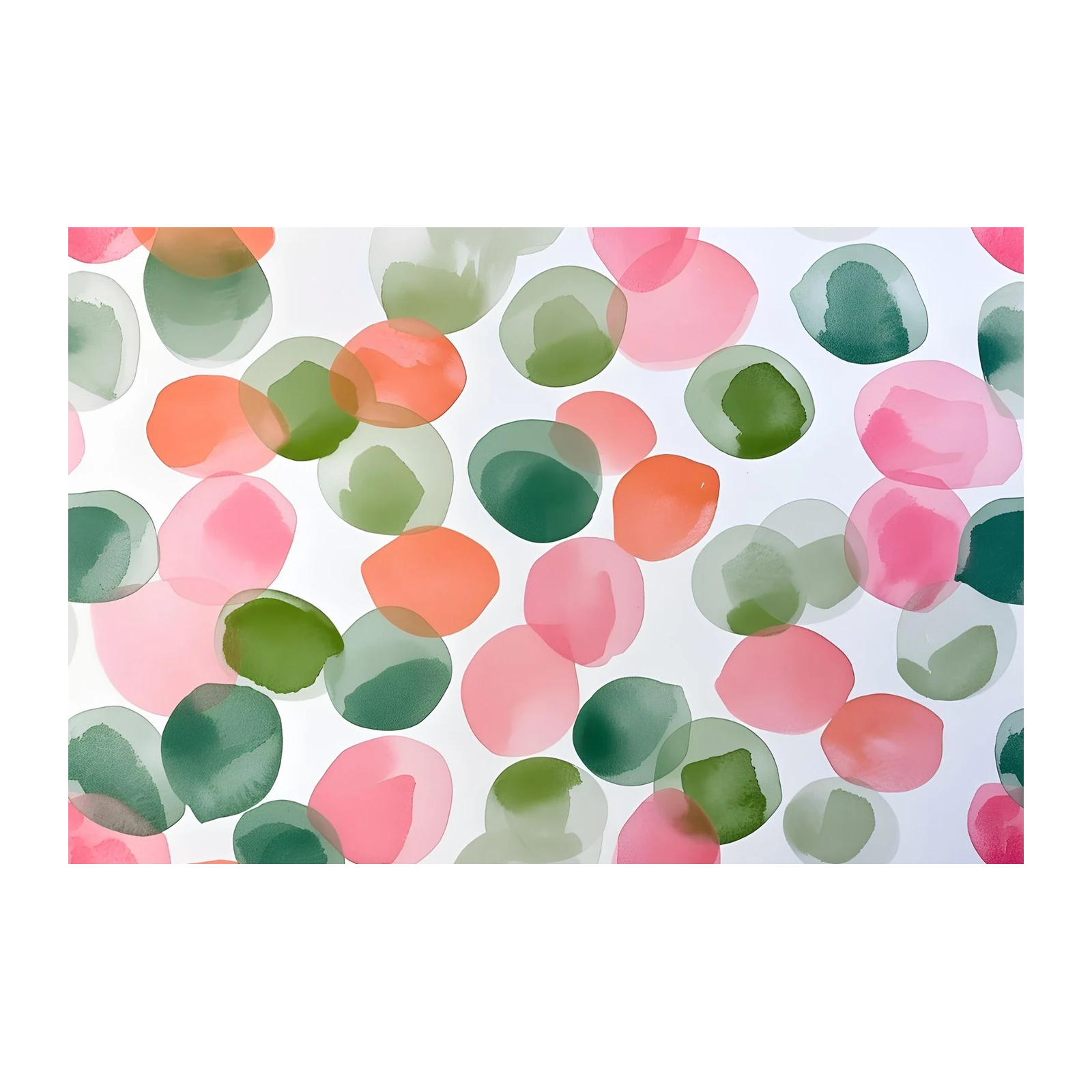 Abstract Watercolor Circles Wall Art