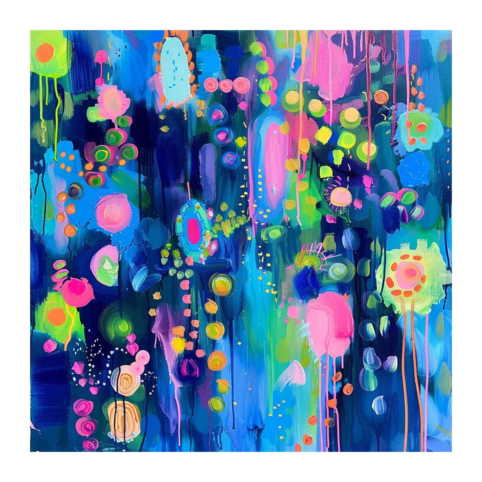 Vibrant Abstract Circles Wall Art