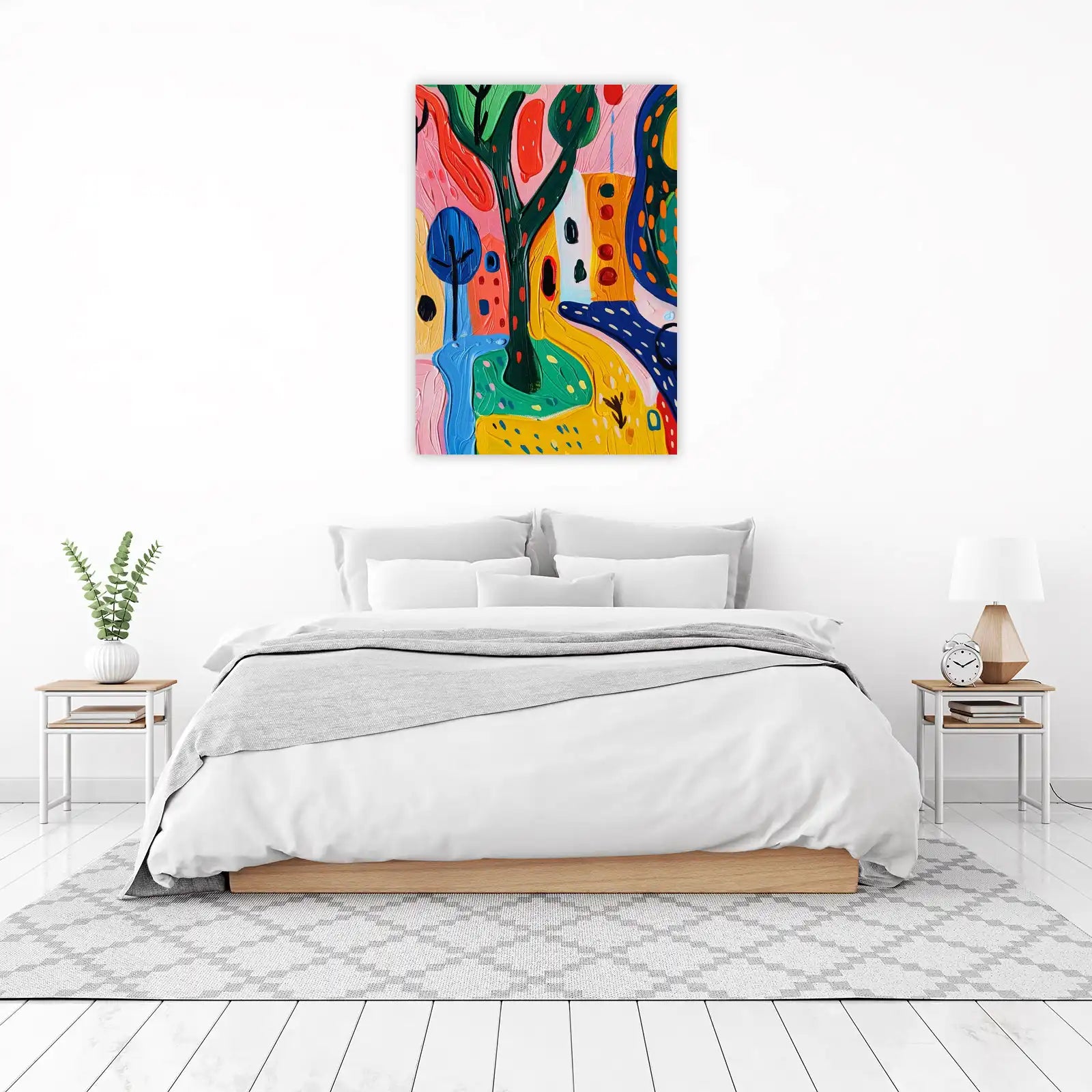 Vibrant Abstract Landscape Wall Art