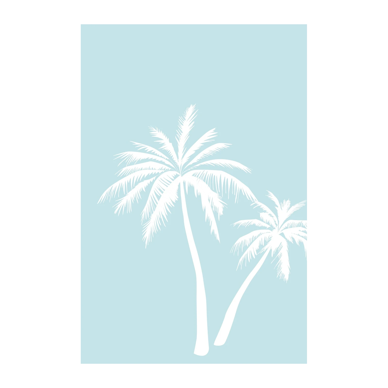 Serene Palm Trees Minimalist Wall Art