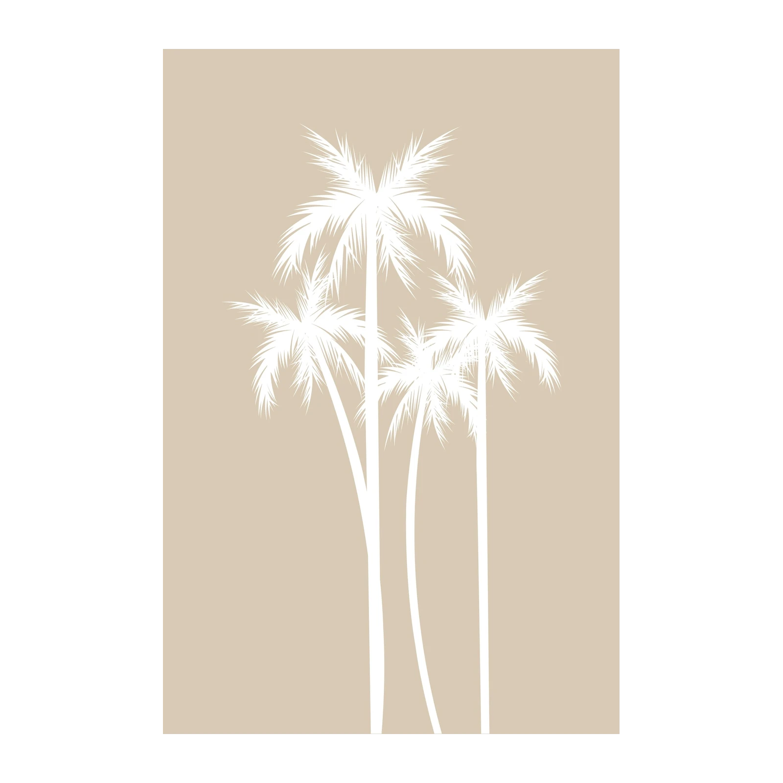 Serene Palm Trio Minimalist Wall Art