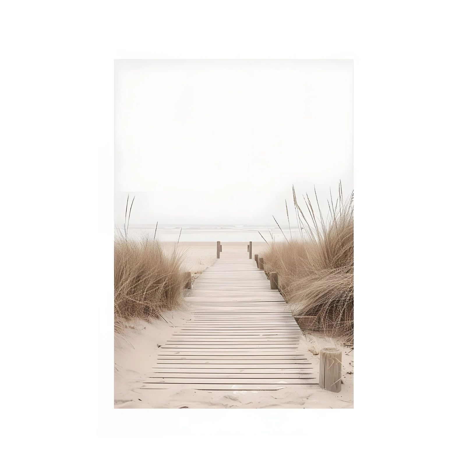 Serene Beach Pathway Wall Art