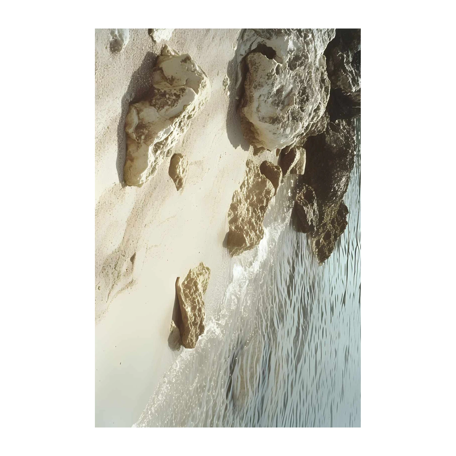 Coastal Rocks & Ocean Waves Wall Art