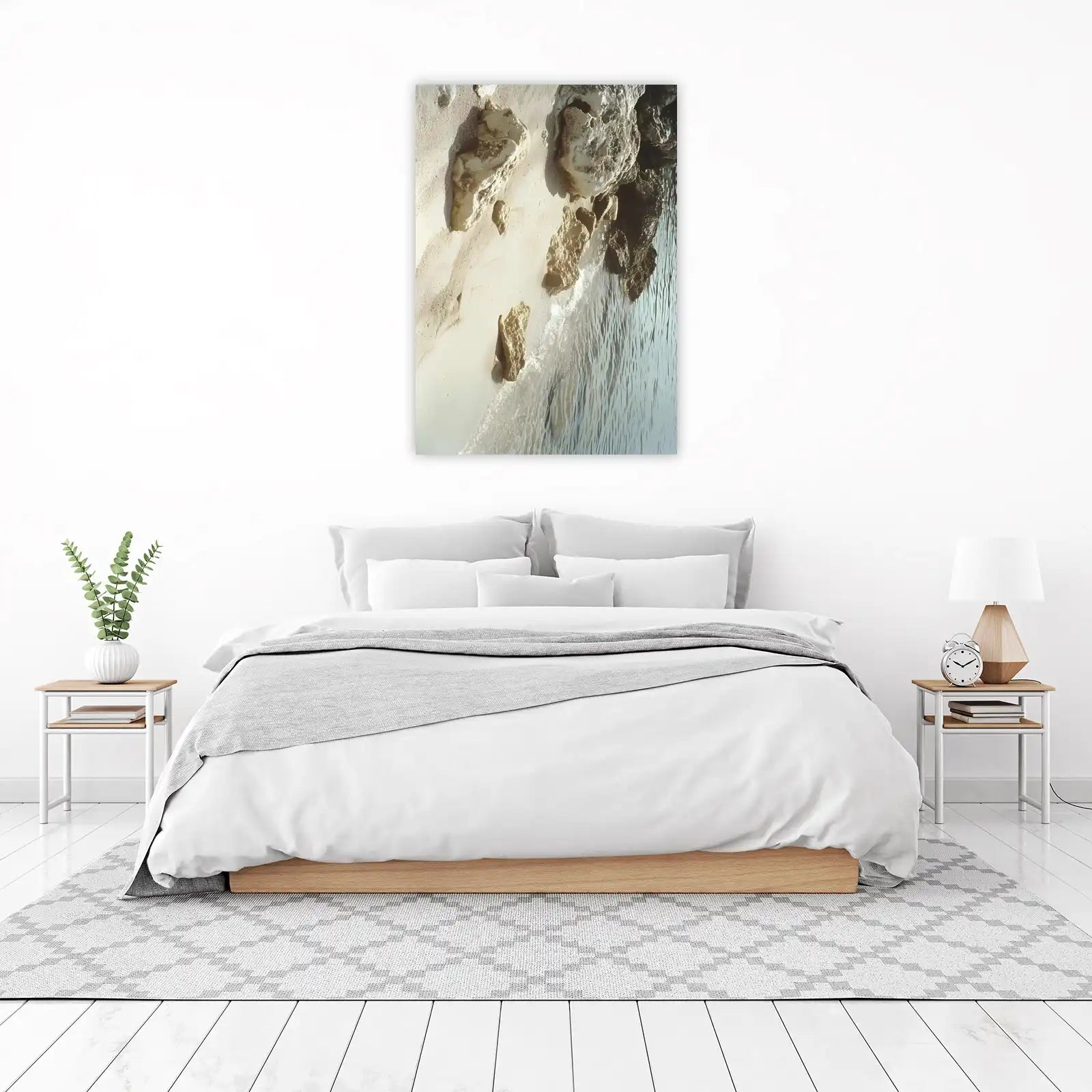 Coastal Rocks & Ocean Waves Wall Art