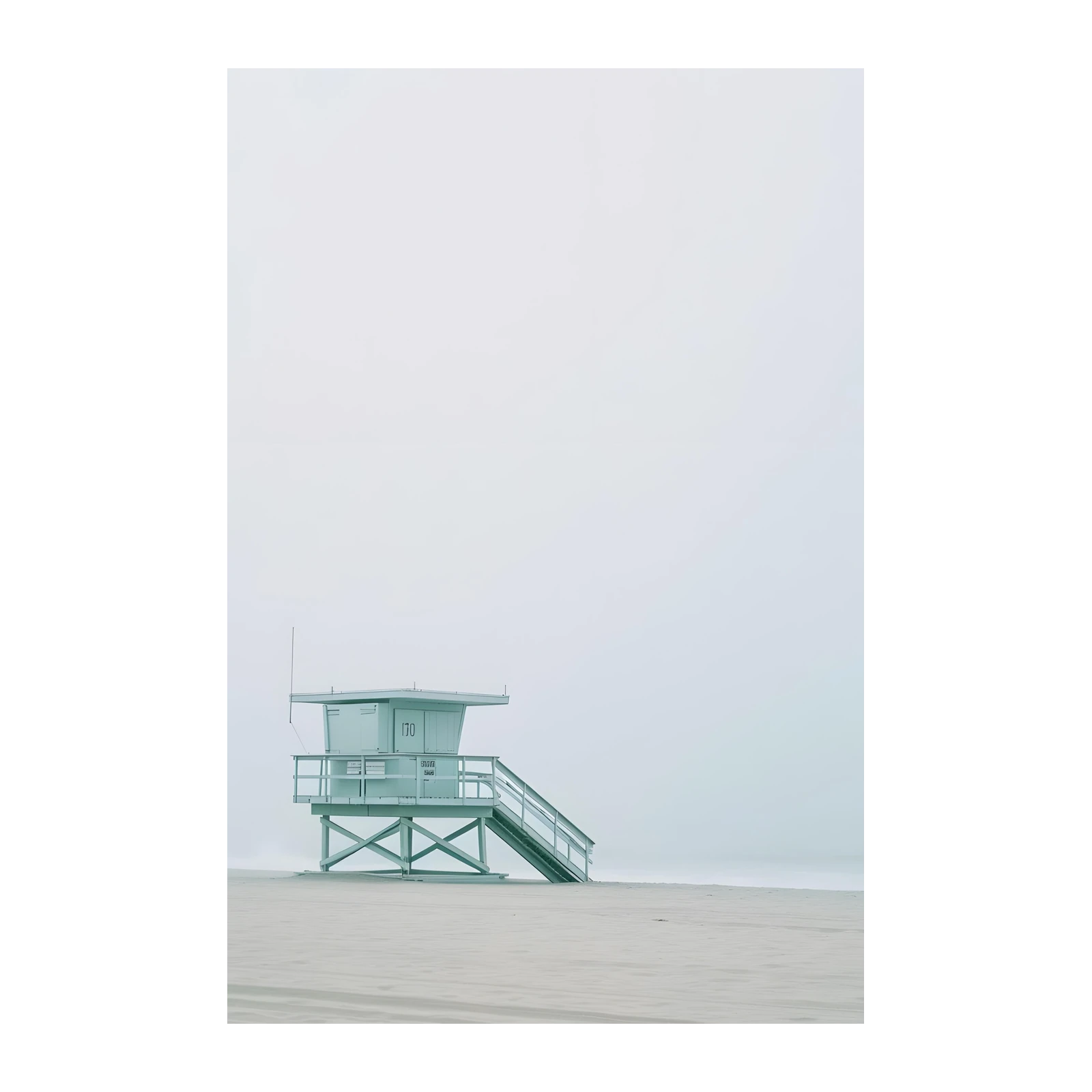 Minimalist Beach LifeGuard Tower Wall Art