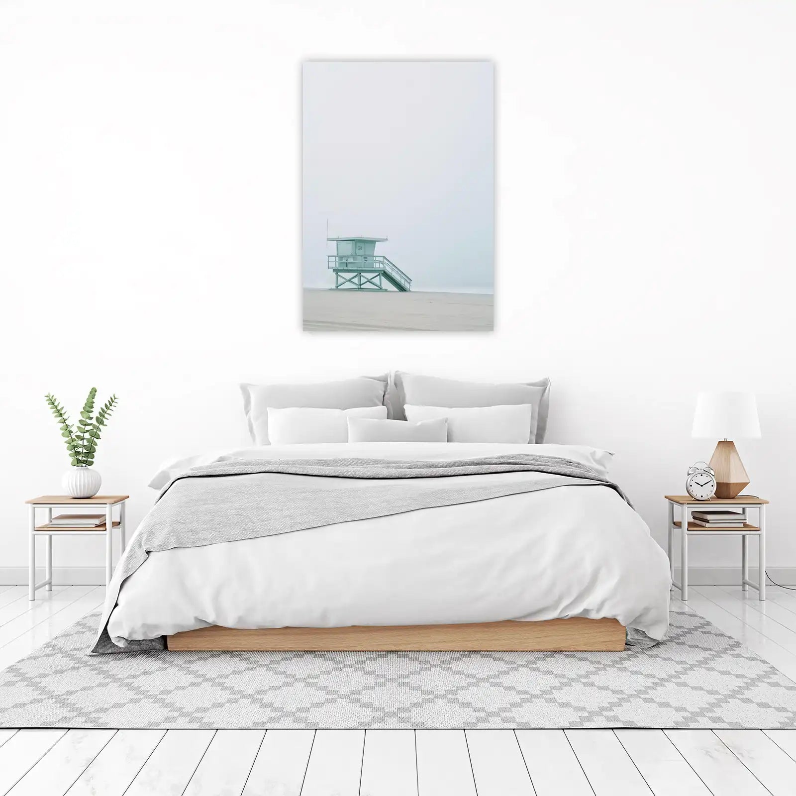 Minimalist Beach LifeGuard Tower Wall Art