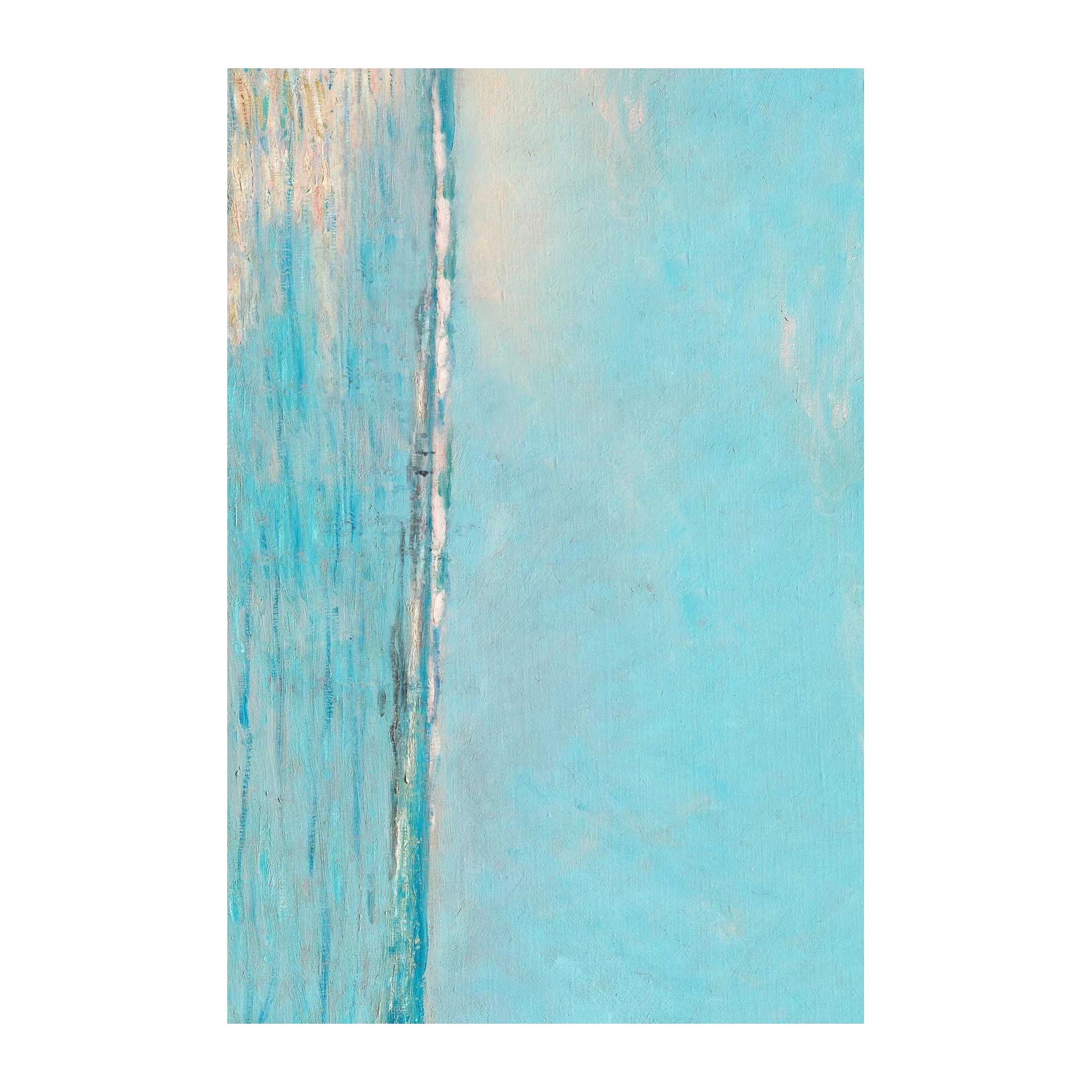 Tranquil Abstract Blue Texture Wall Art