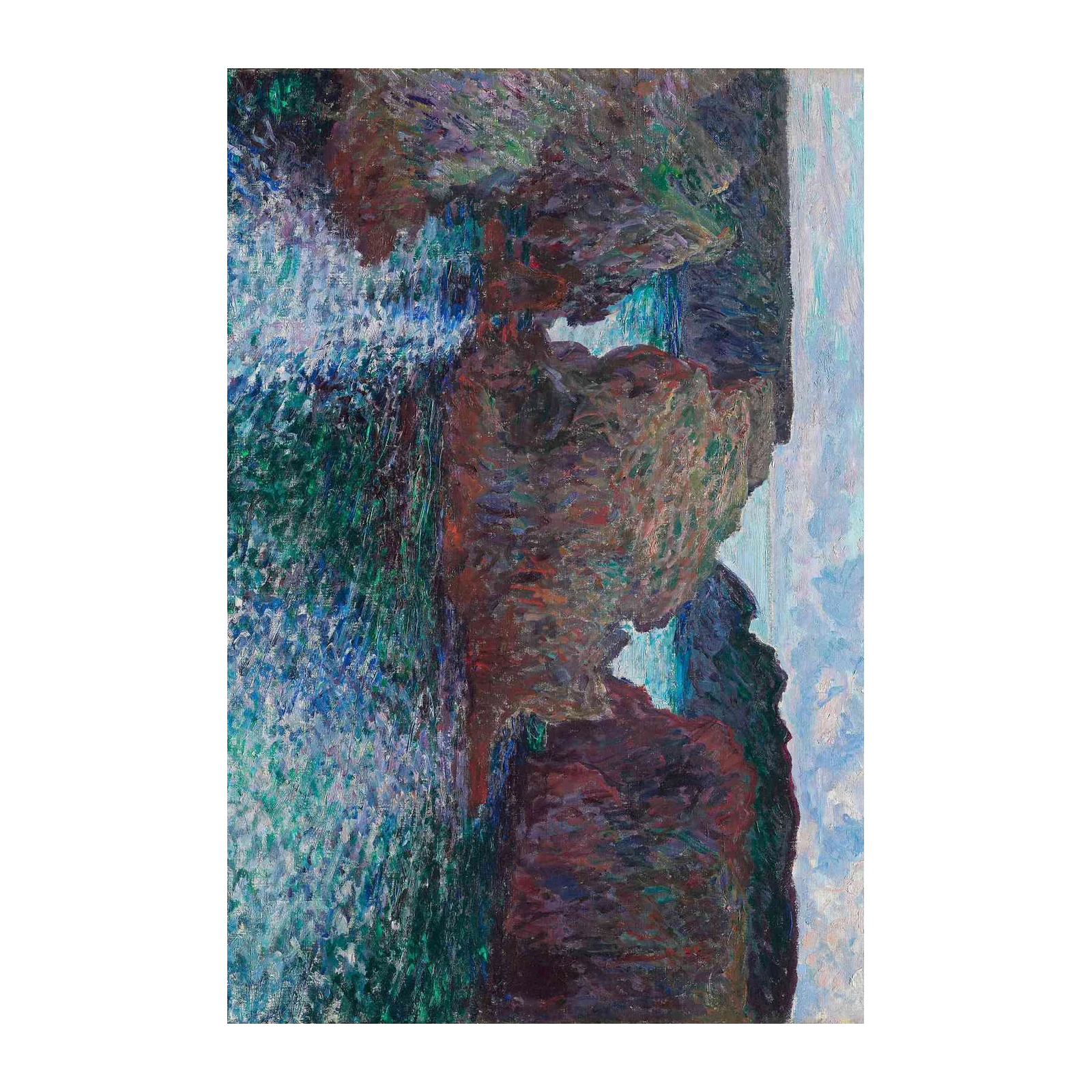 Enchanting Coastal Cliffs Impressionist Wall Art