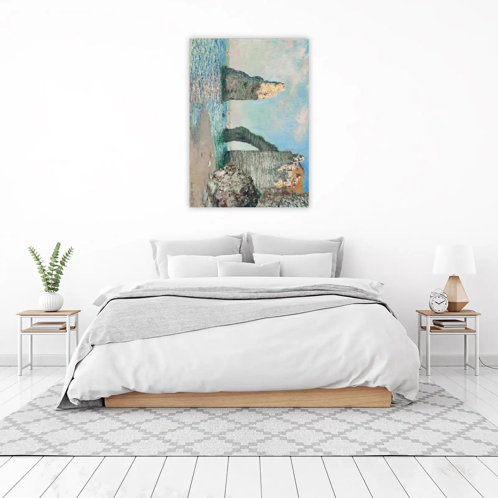 Seascape Cliff View Impressionist Wall Art