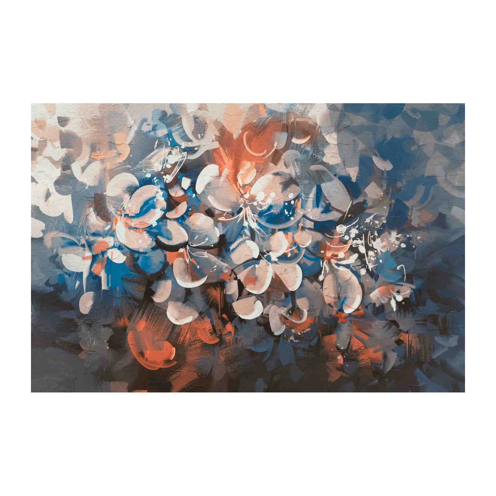 Abstract Floral Splash Wall Art