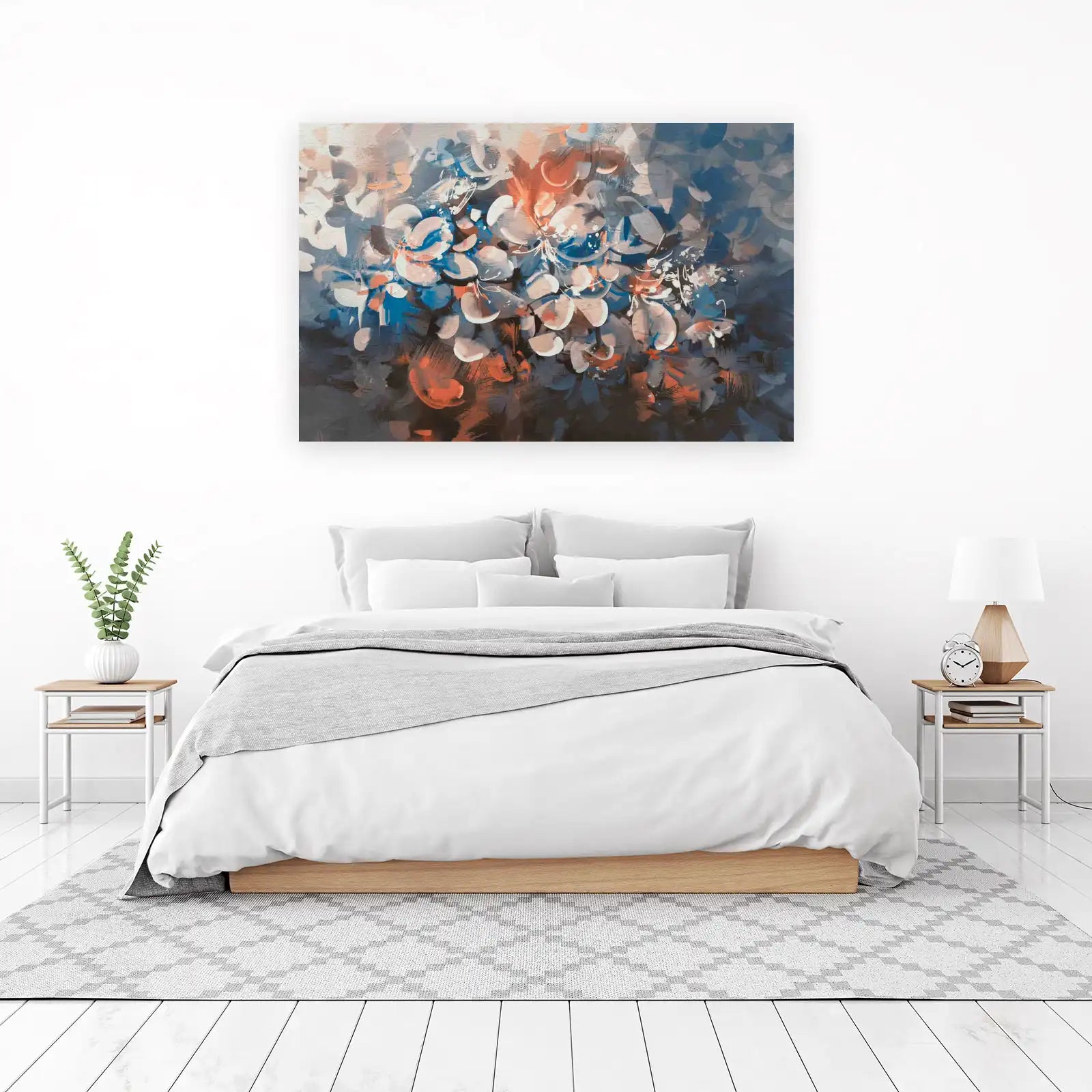 Abstract Floral Splash Wall Art