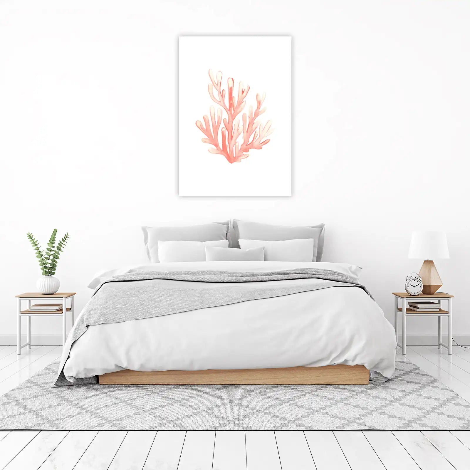 Coral Dream Watercolor Coastal Wall Art