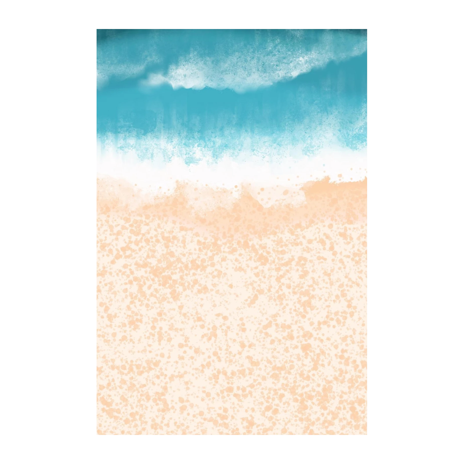 Serene Ocean Beach Landscape Wall Art