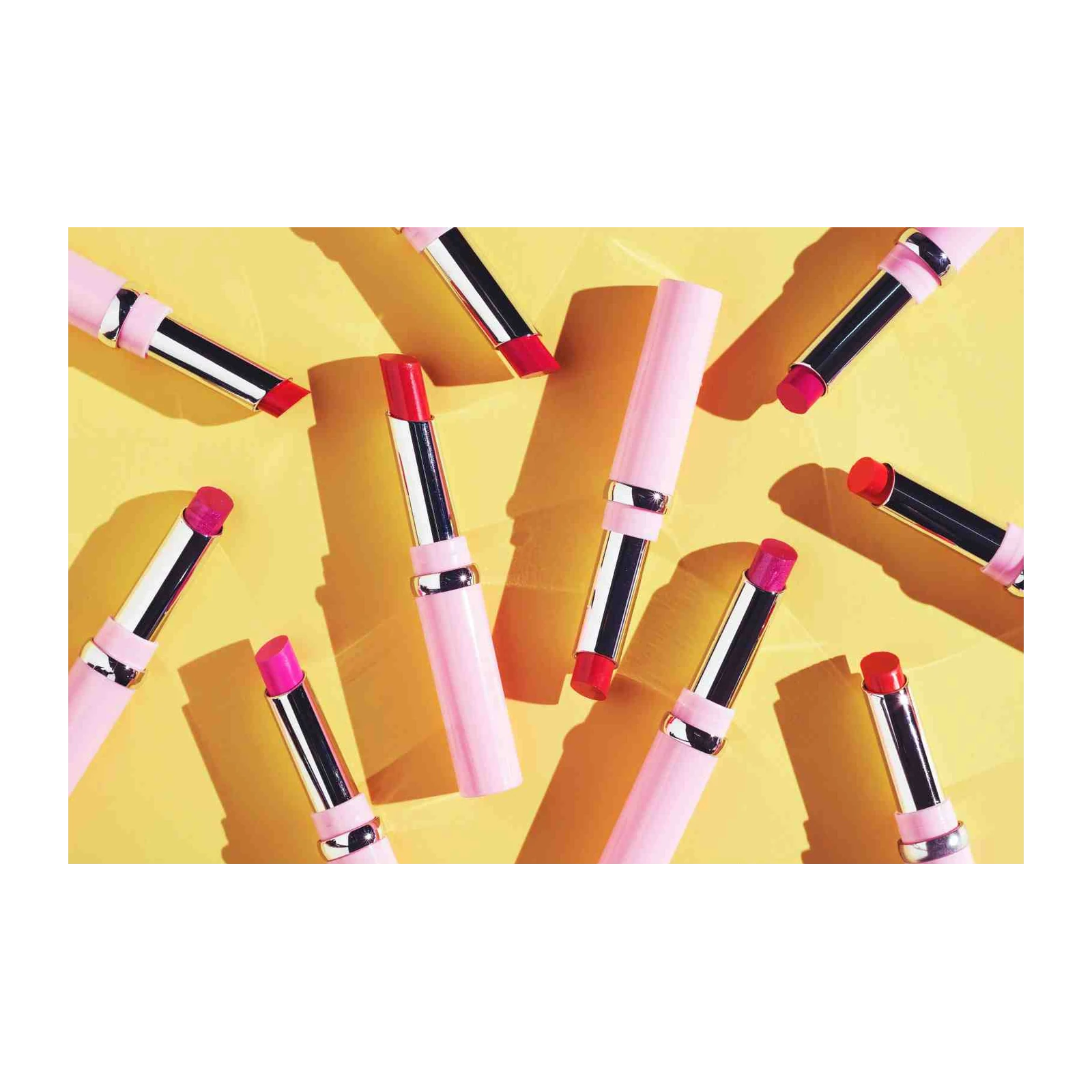 Vibrant Lipstick Collection Wall Art