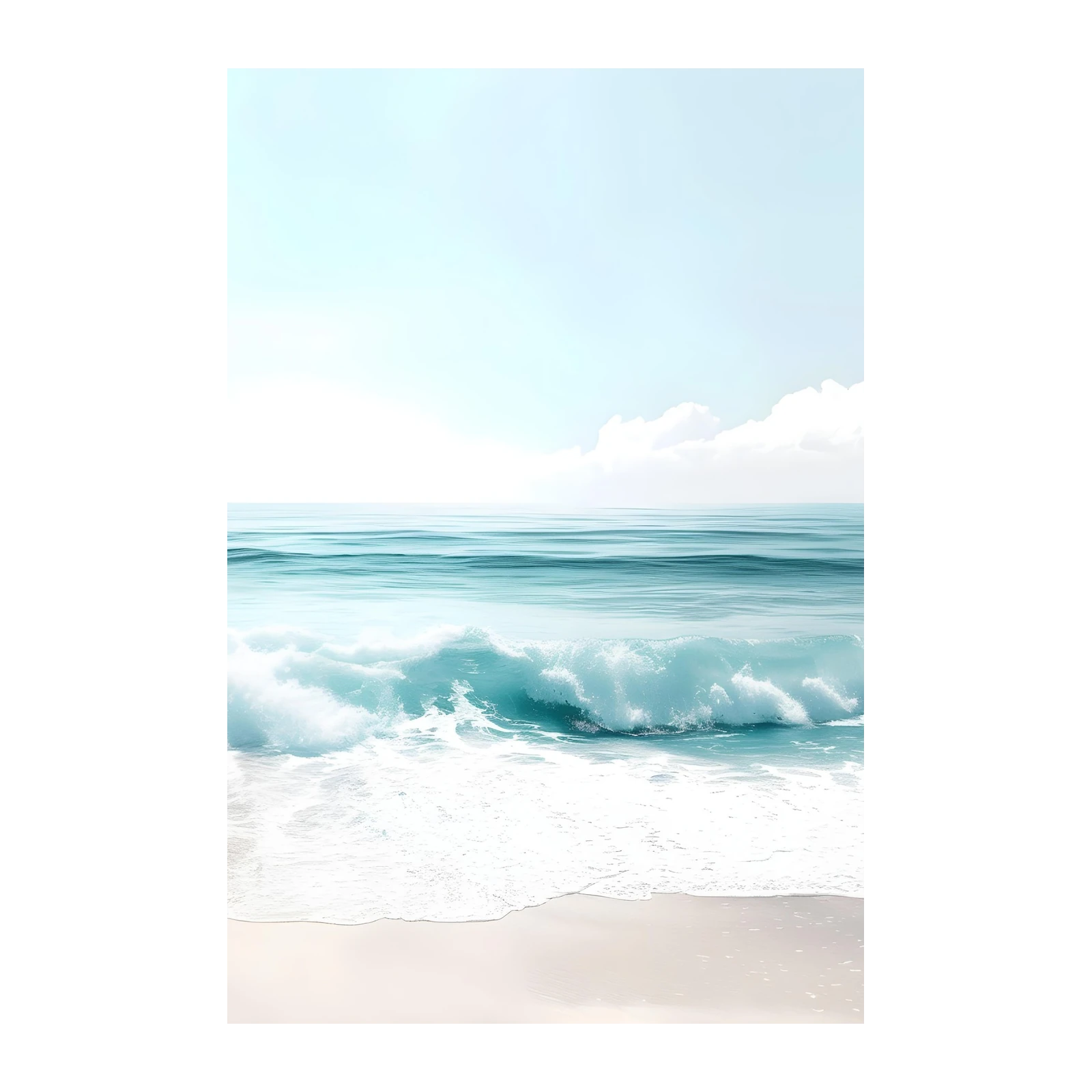 Serene Ocean Wave Wall Art