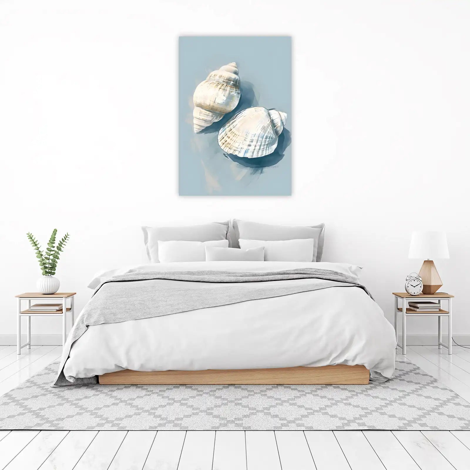 Coastal Seashell Art Wall Art for Beach Homes