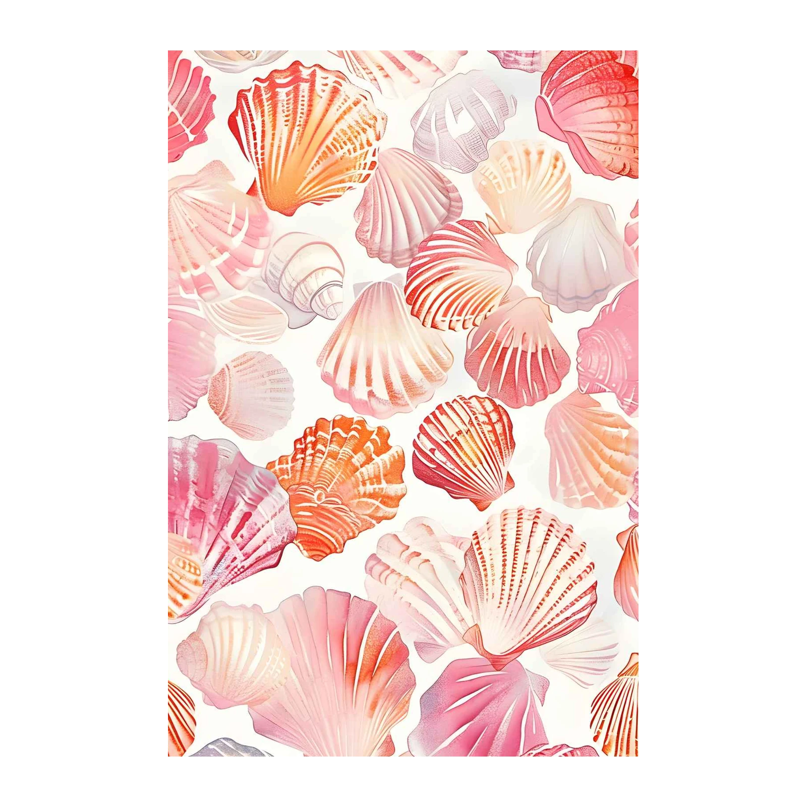 Coastal Charm Seashells Wall Art