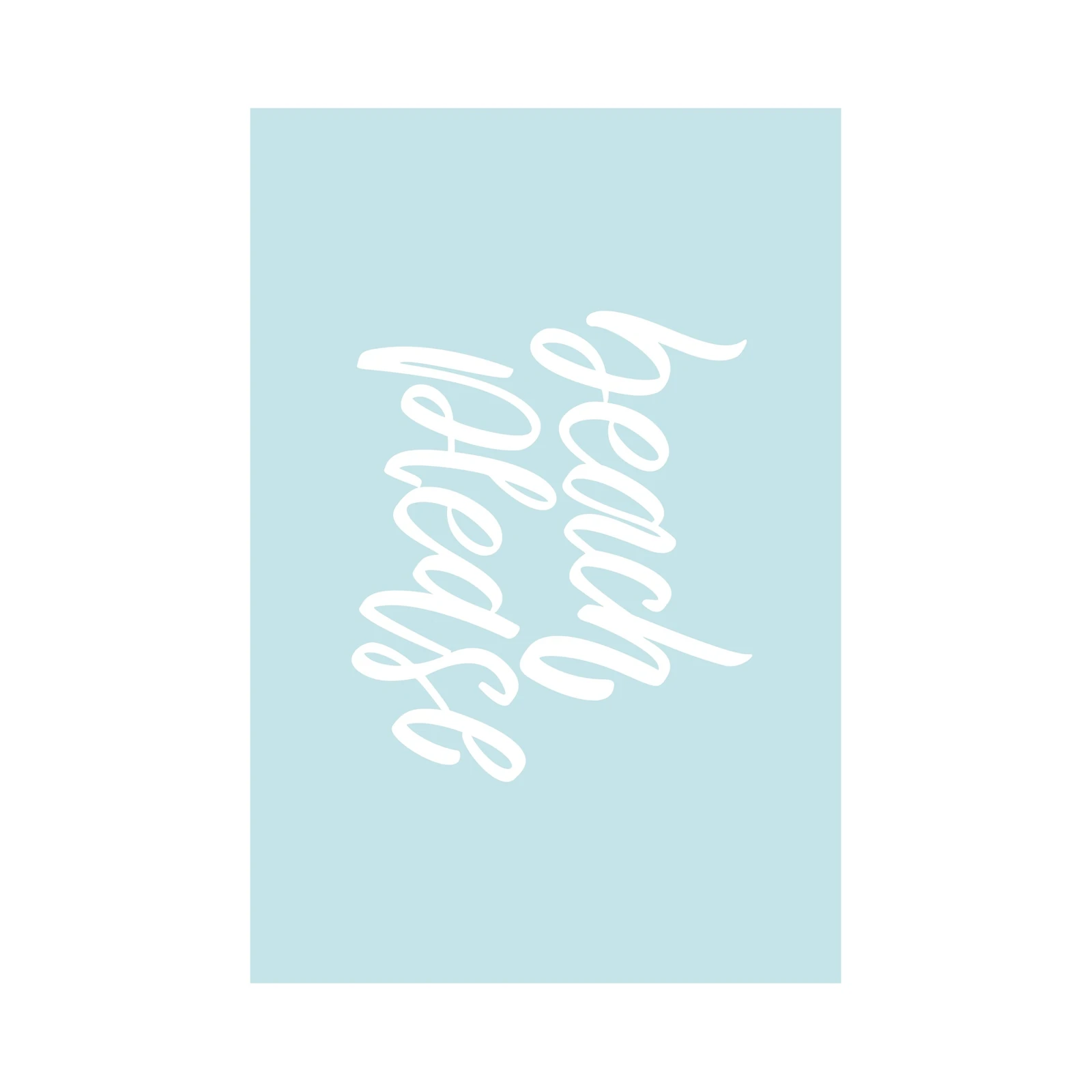 Beach Please Motivational Quote Wall Art