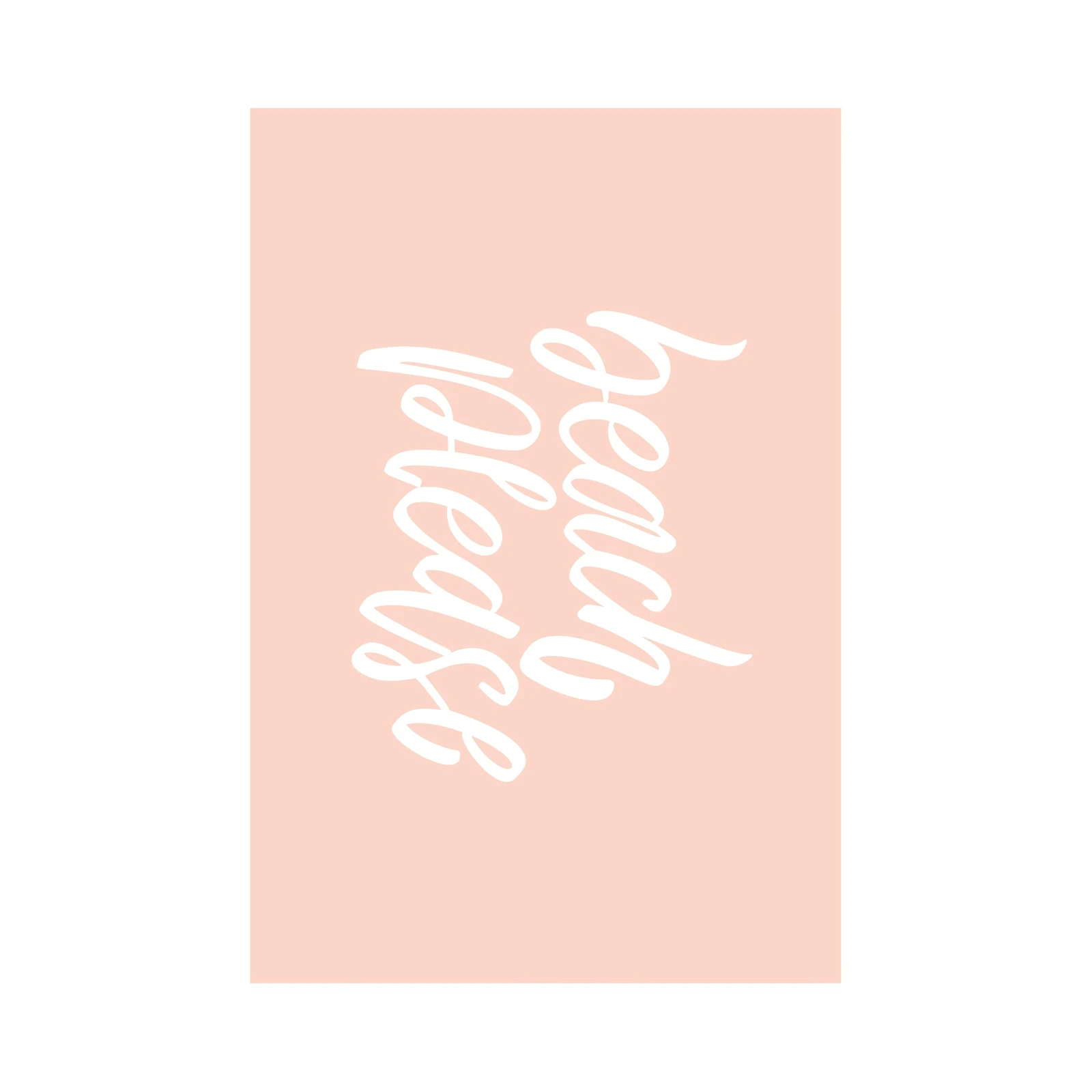 Beach Please | Minimalist Beach Quote Wall Art