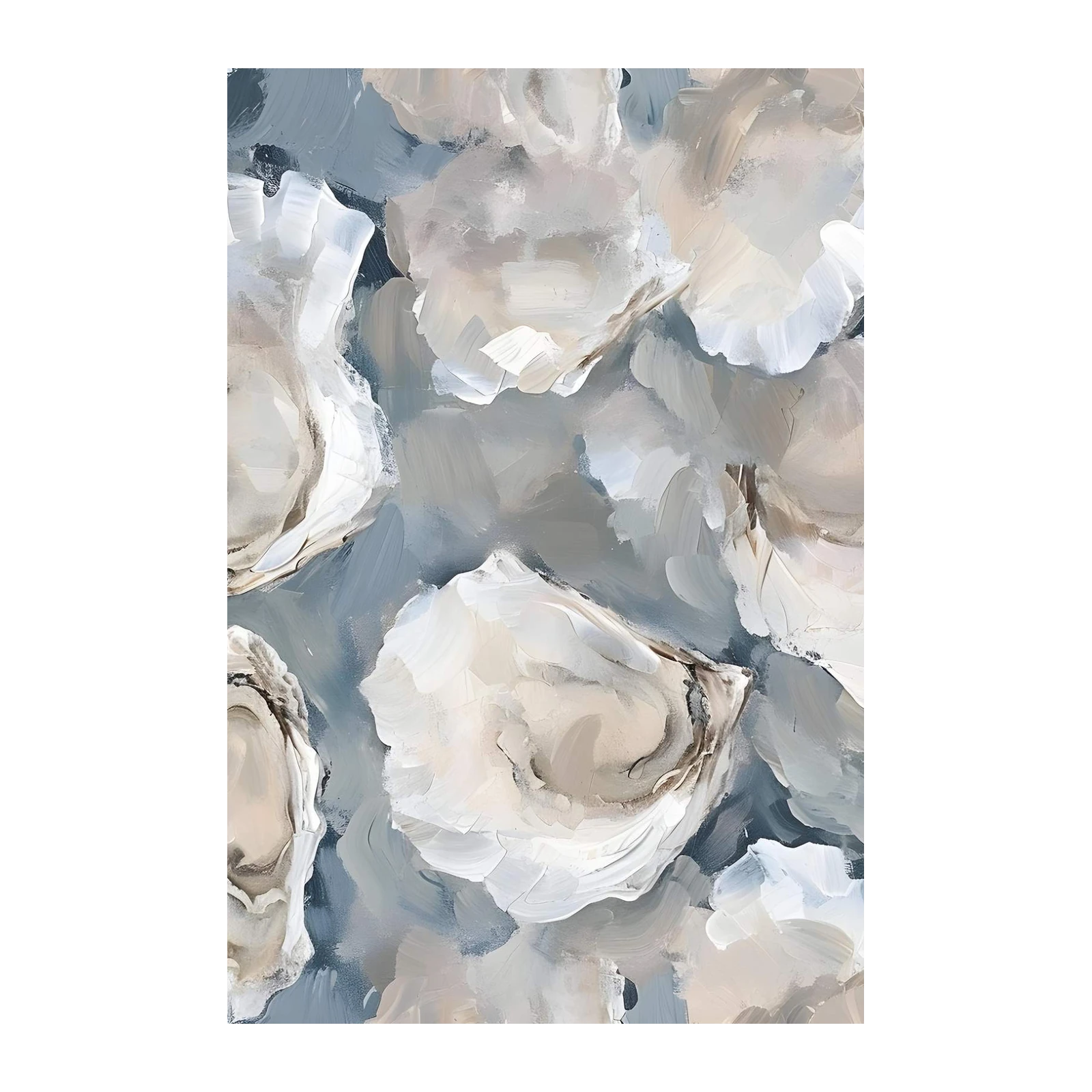 Coastal Oyster Abstract Wall Art Wall Art