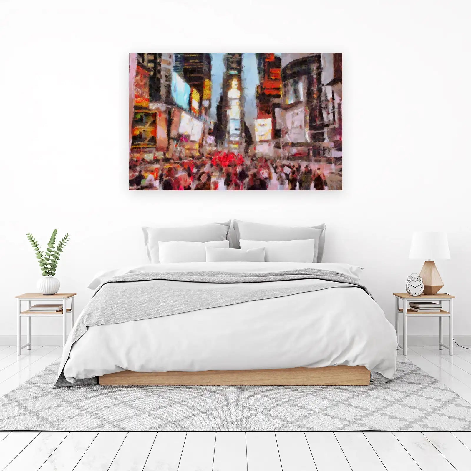 Vibrant Cityscape Impressionist Wall Art