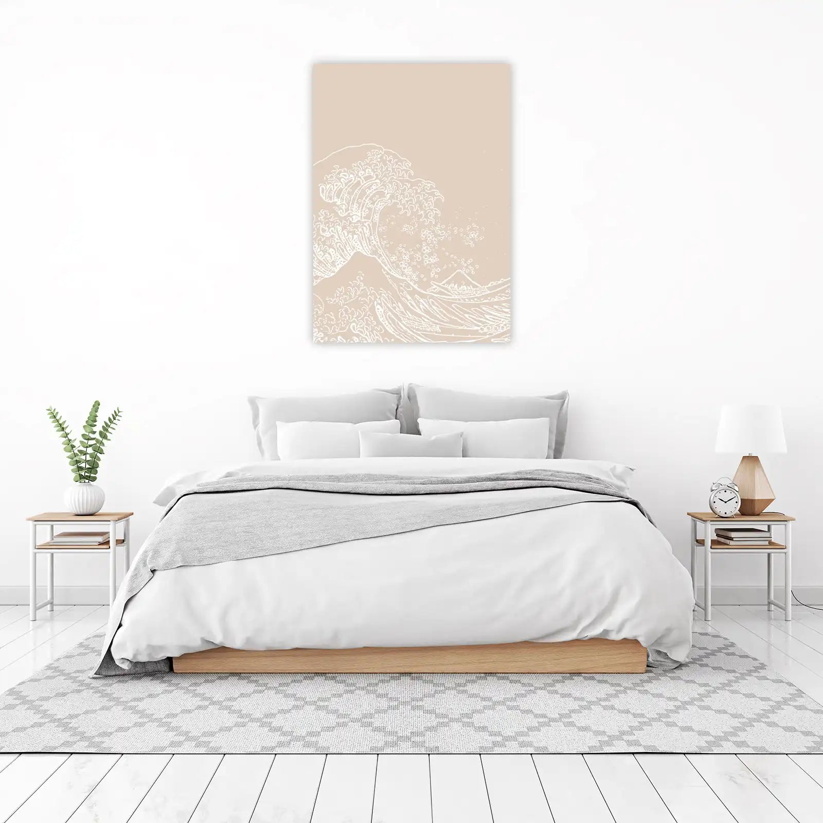 Minimalist Wave & Fuji Wall Art