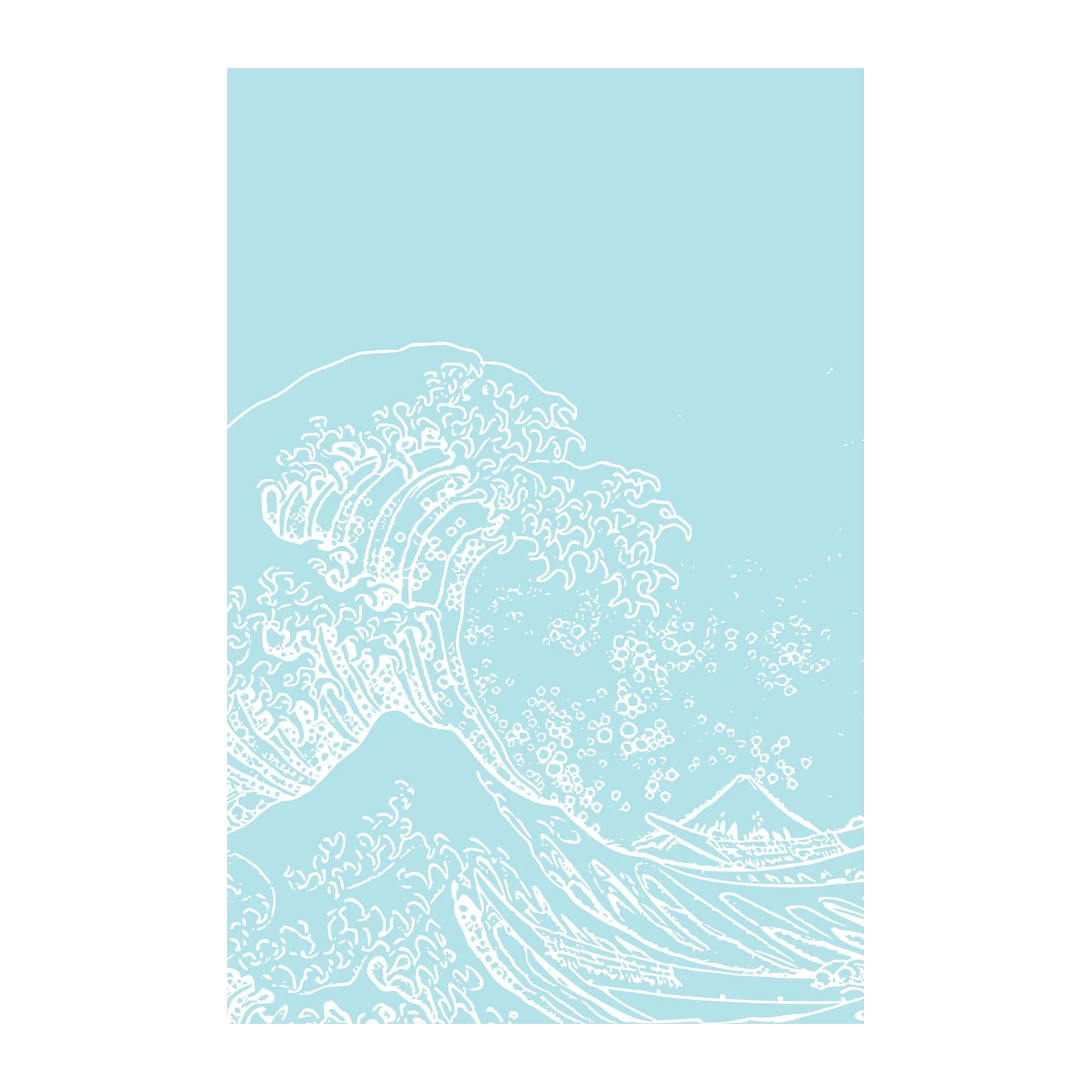 Serene Japanese Wave & Mt Fuji Wall Art