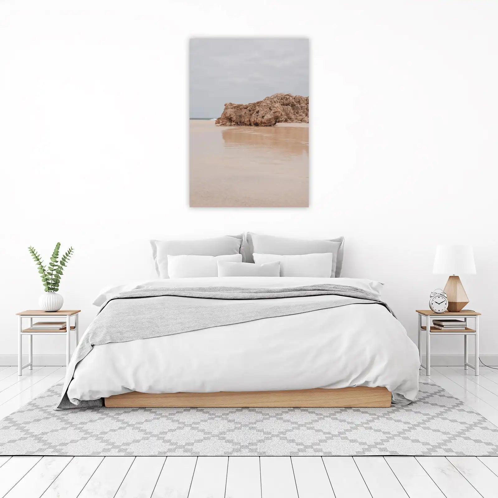 Serene Coastal Rock Formation Wall Art