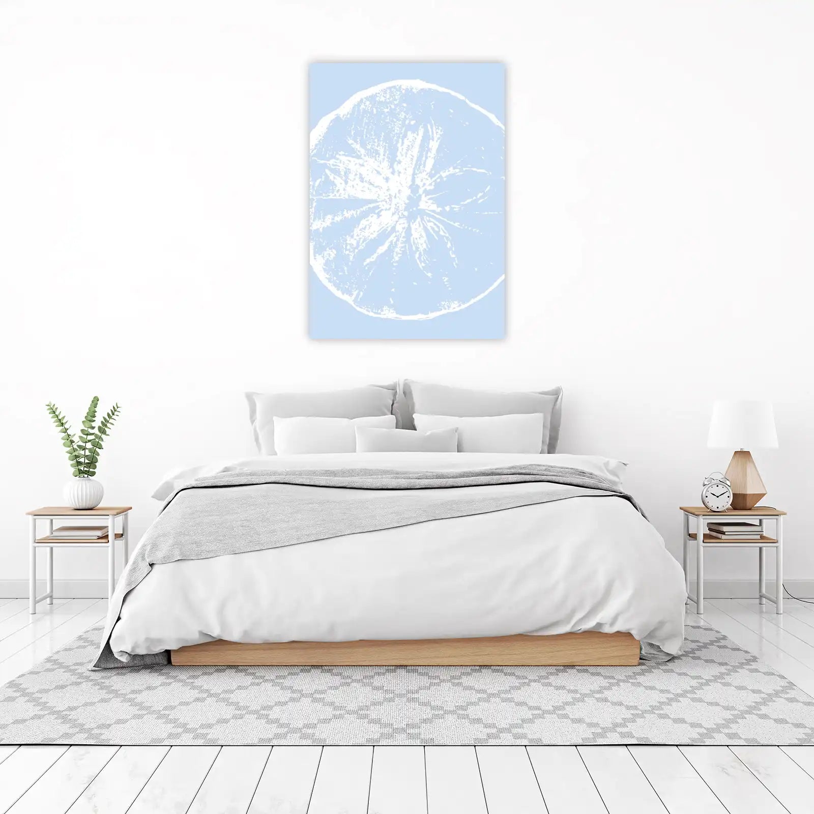 Serene Citrus Slice Minimalist Wall Art