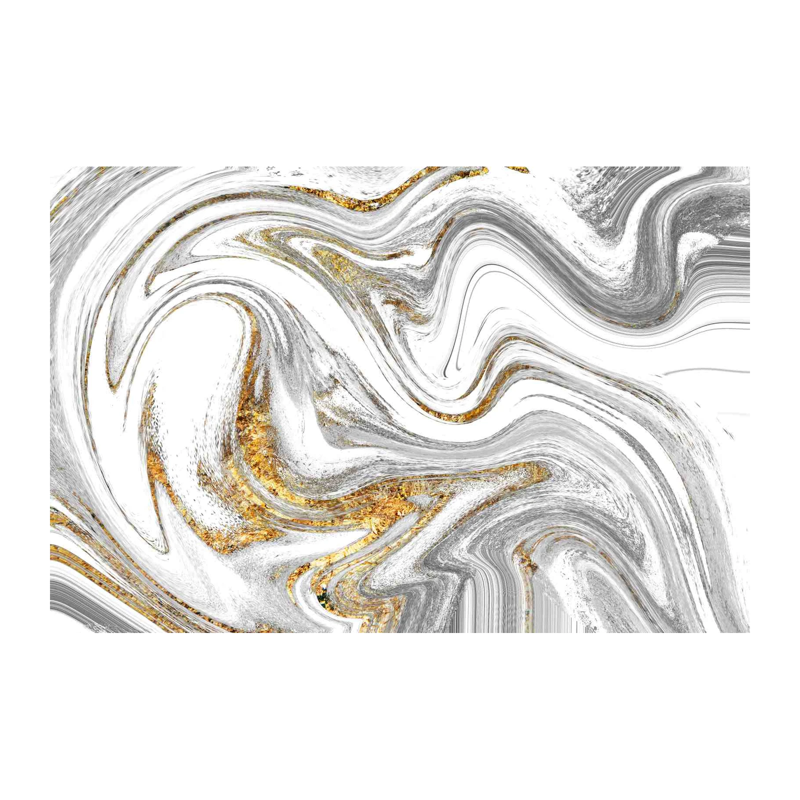 Luxury Gold & Gray Marble Wall Art Art