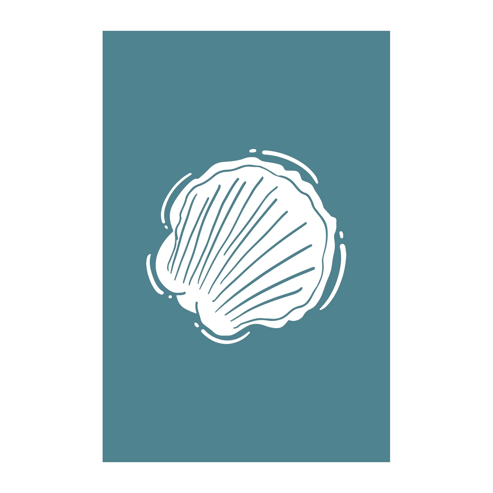 Serene Seashell Coastal Wall Art Wall Art