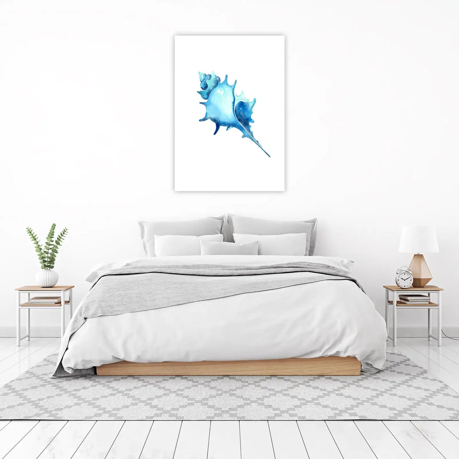 Oceanic Turquoise Seashell Wall Art
