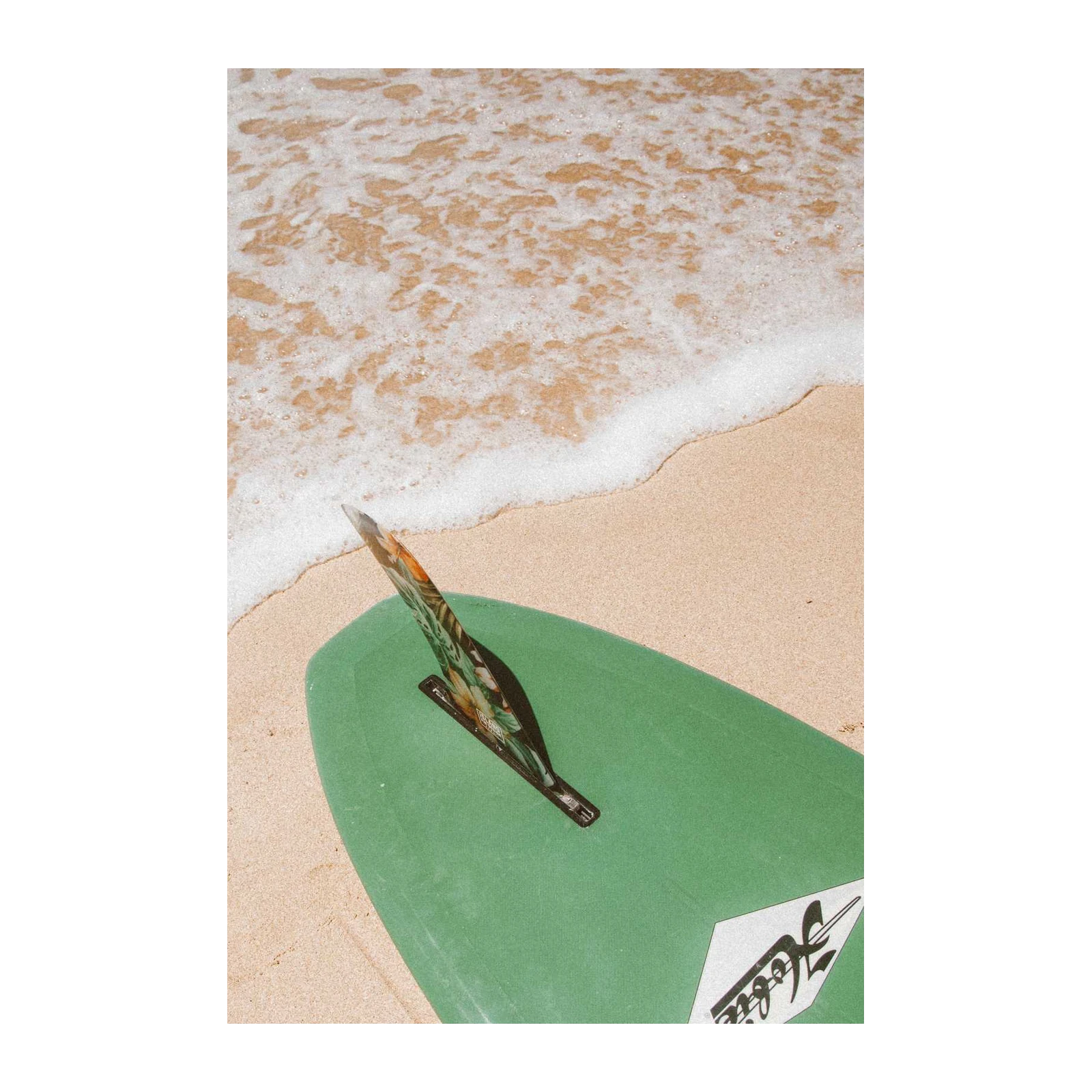 Ocean Breeze Surfboard Palm Fin Wall Art