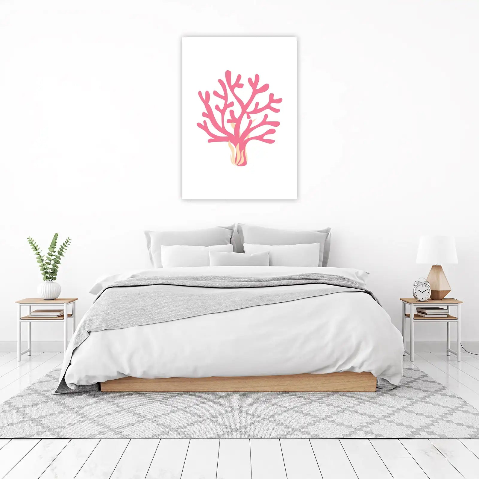 Coral Branch Pink Ocean Wall Art Wall Art