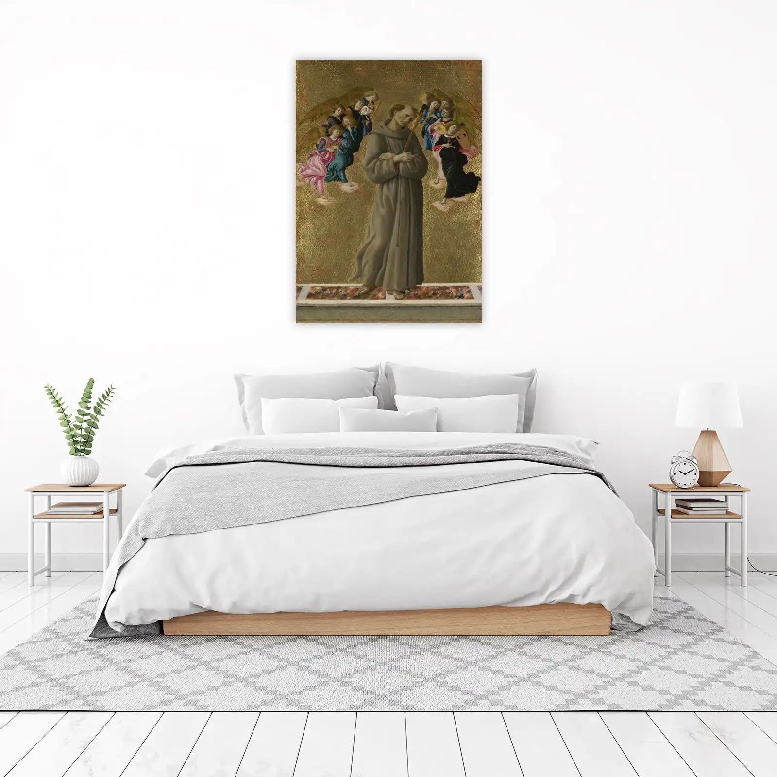 Saint Francis Adored by Angels Wall Art