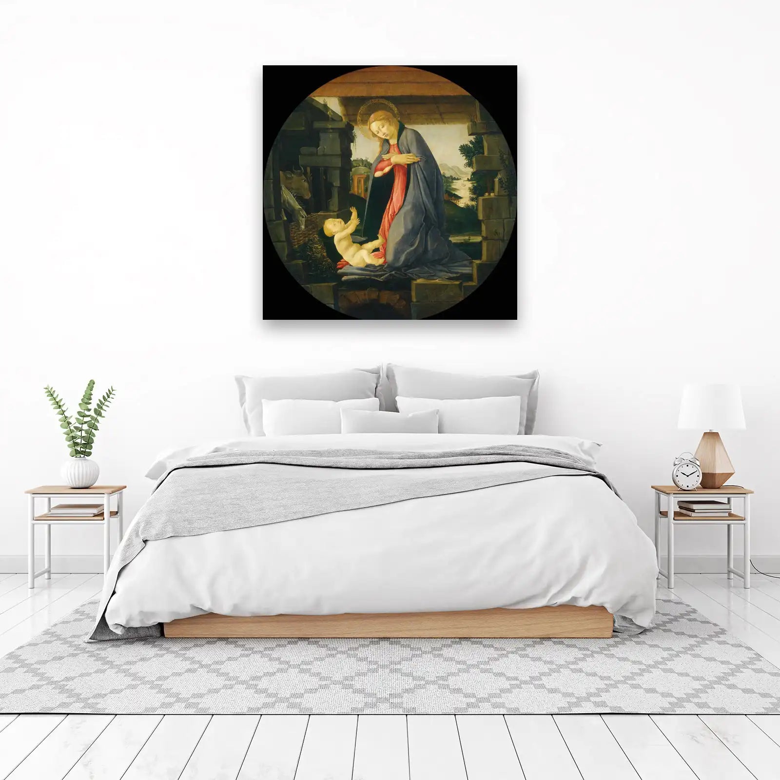 Madonna and Child Nativity Oil Painting Wall Art