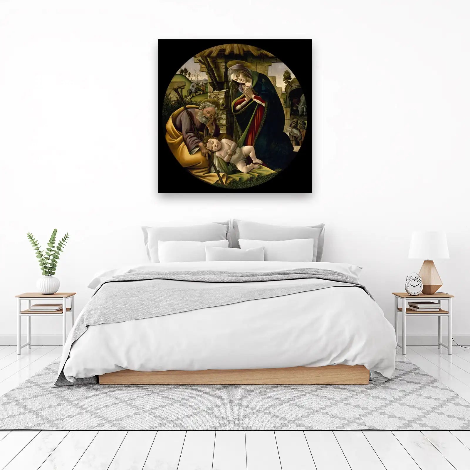 Madonna and Child Nativity Scene Wall Art