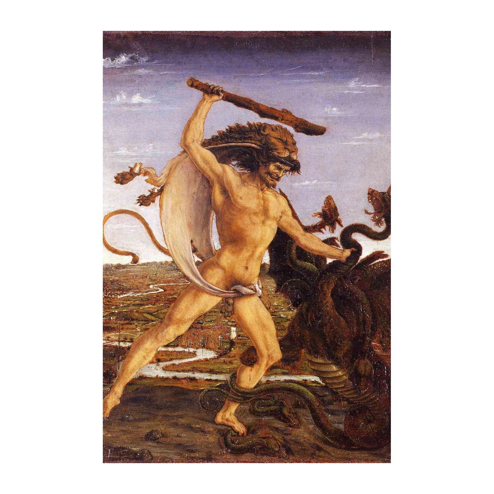 Hercules Fighting Hydra Wall Art