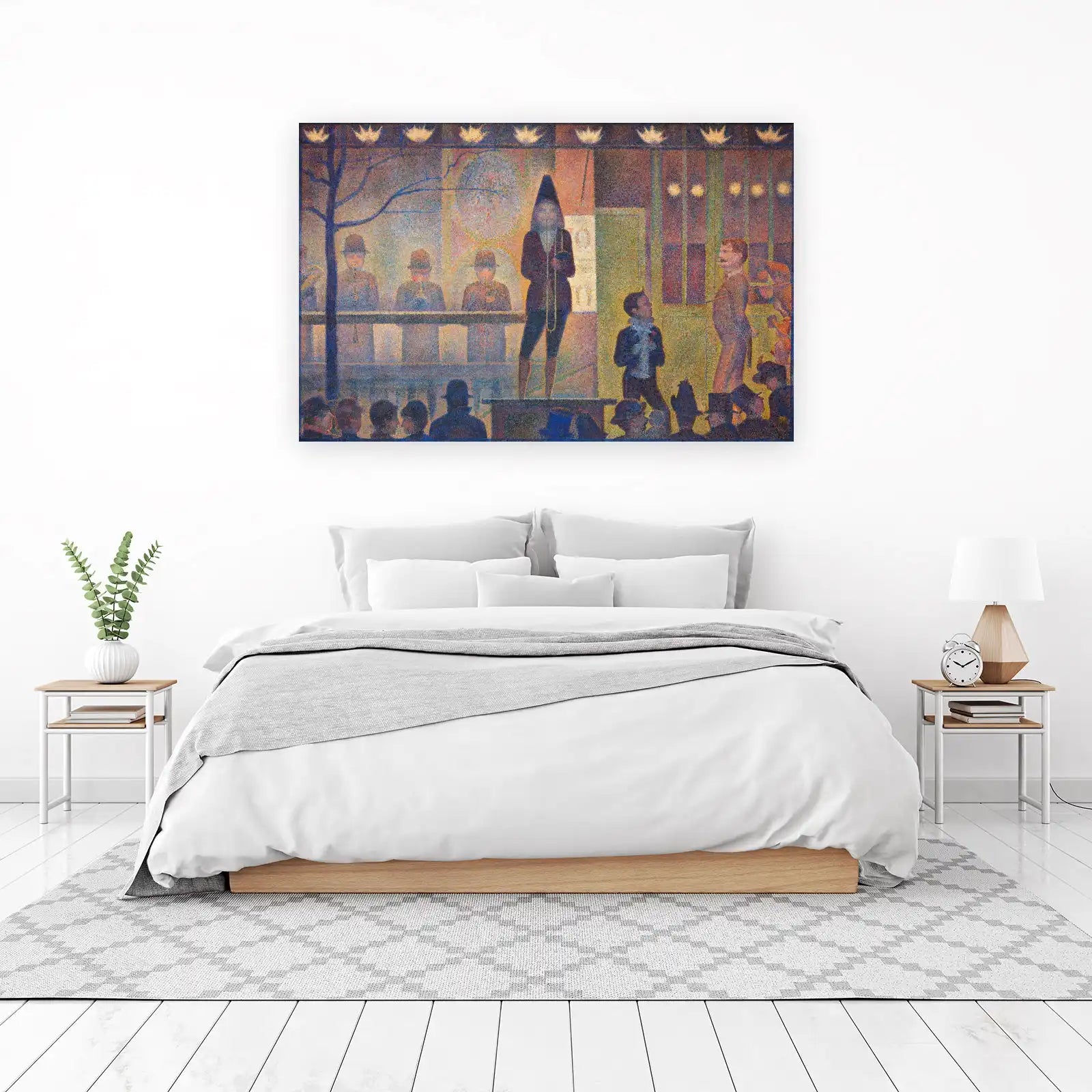 Vibrant Evening Circus Neo-Impressionist Wall Art