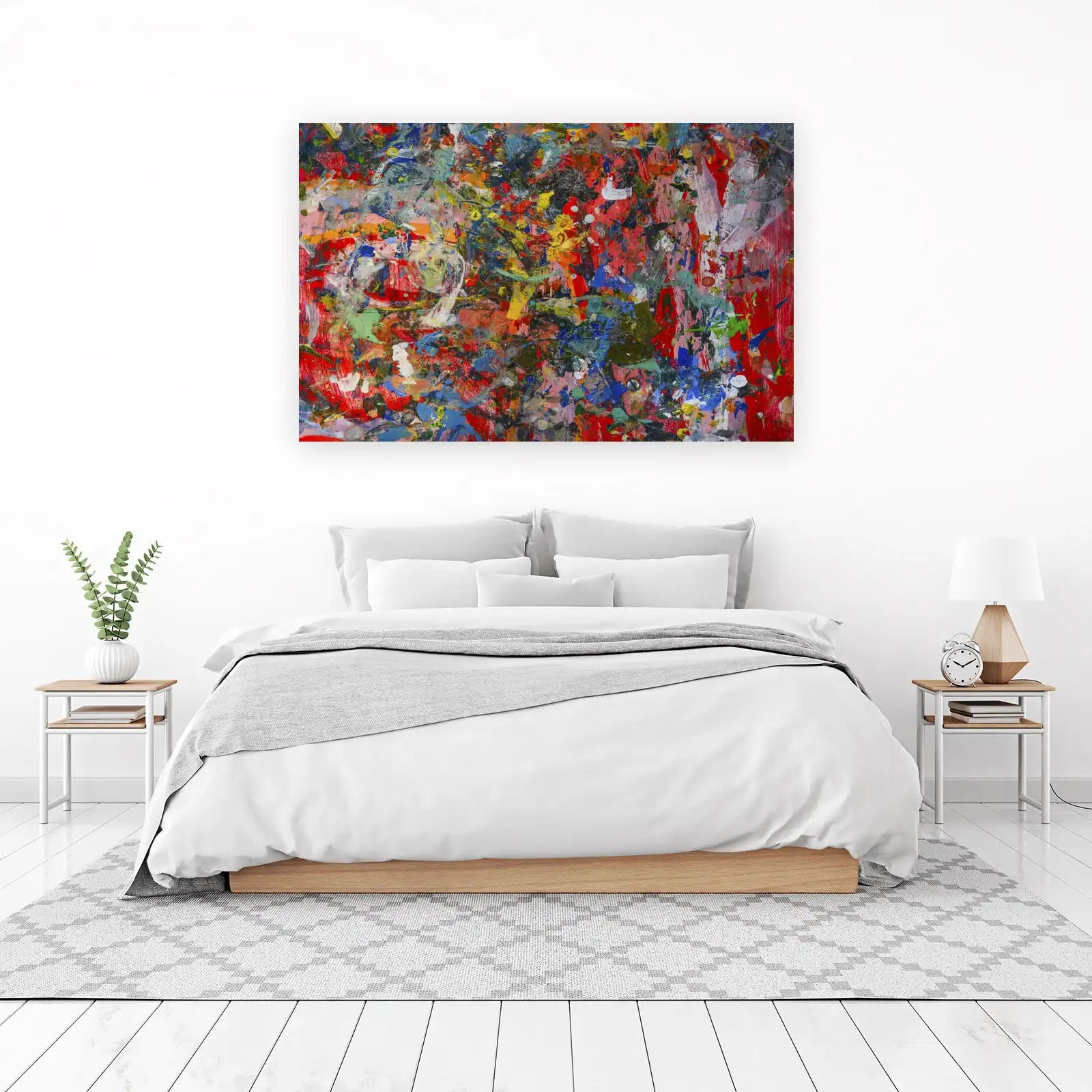 Vibrant Chaos Abstract Art Wall Art