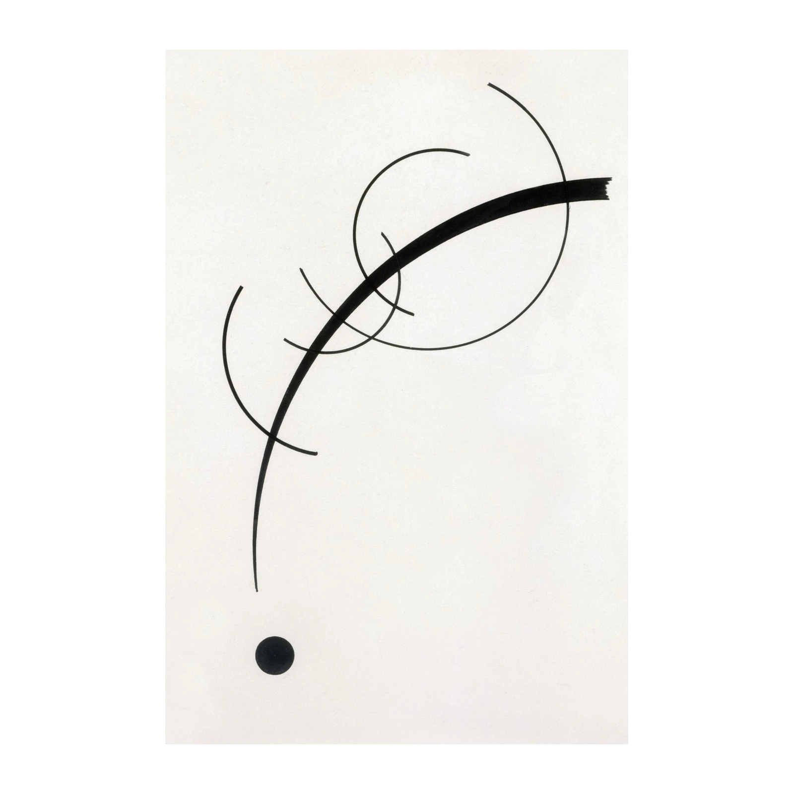 Abstract Black Line Art Wall Art