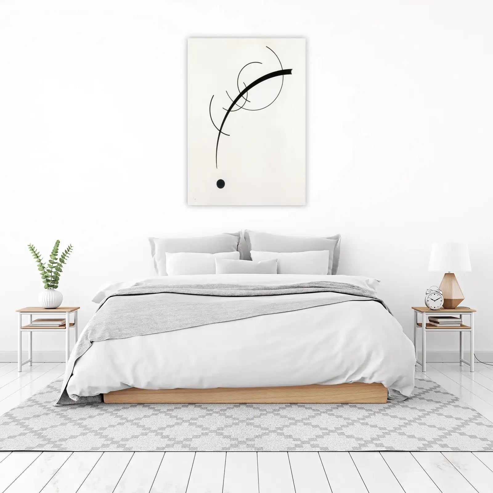 Abstract Black Line Art Wall Art